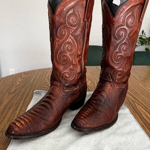 Ostrich Leg Exotic Cowboy Boots